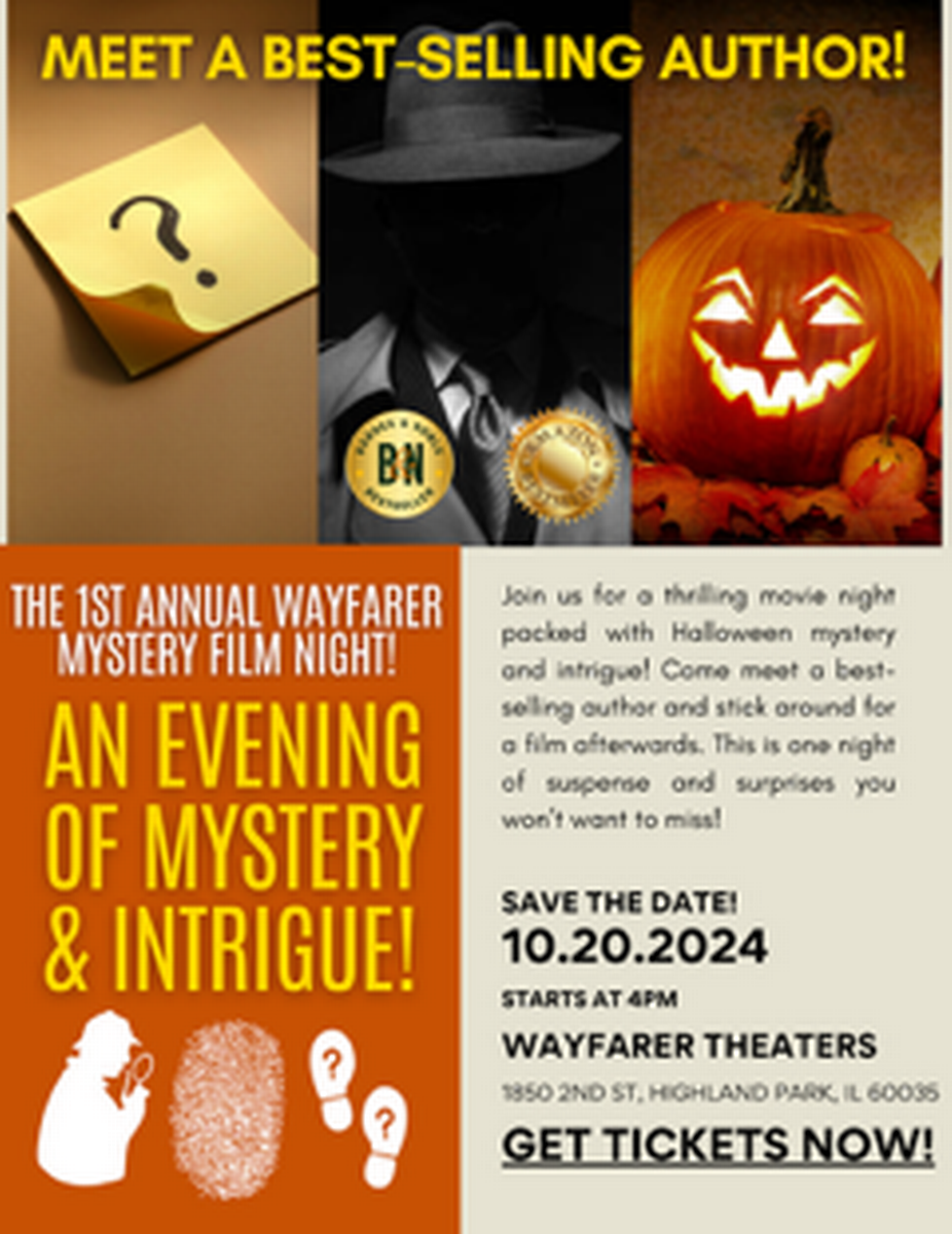 Wayfarer Theaters Presents A Night of Mystery and Intrigue Oct 20, 2024